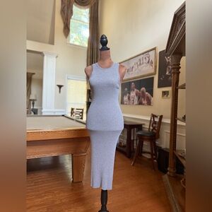 Current Air Gray Sleeveless Midi Dress
